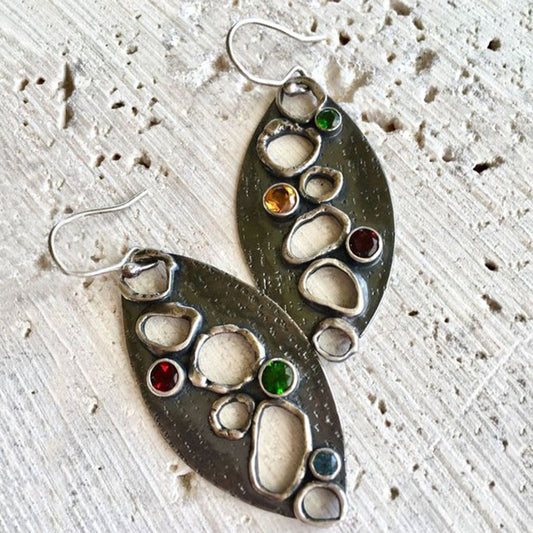 Vintage Handmade Silver Earring