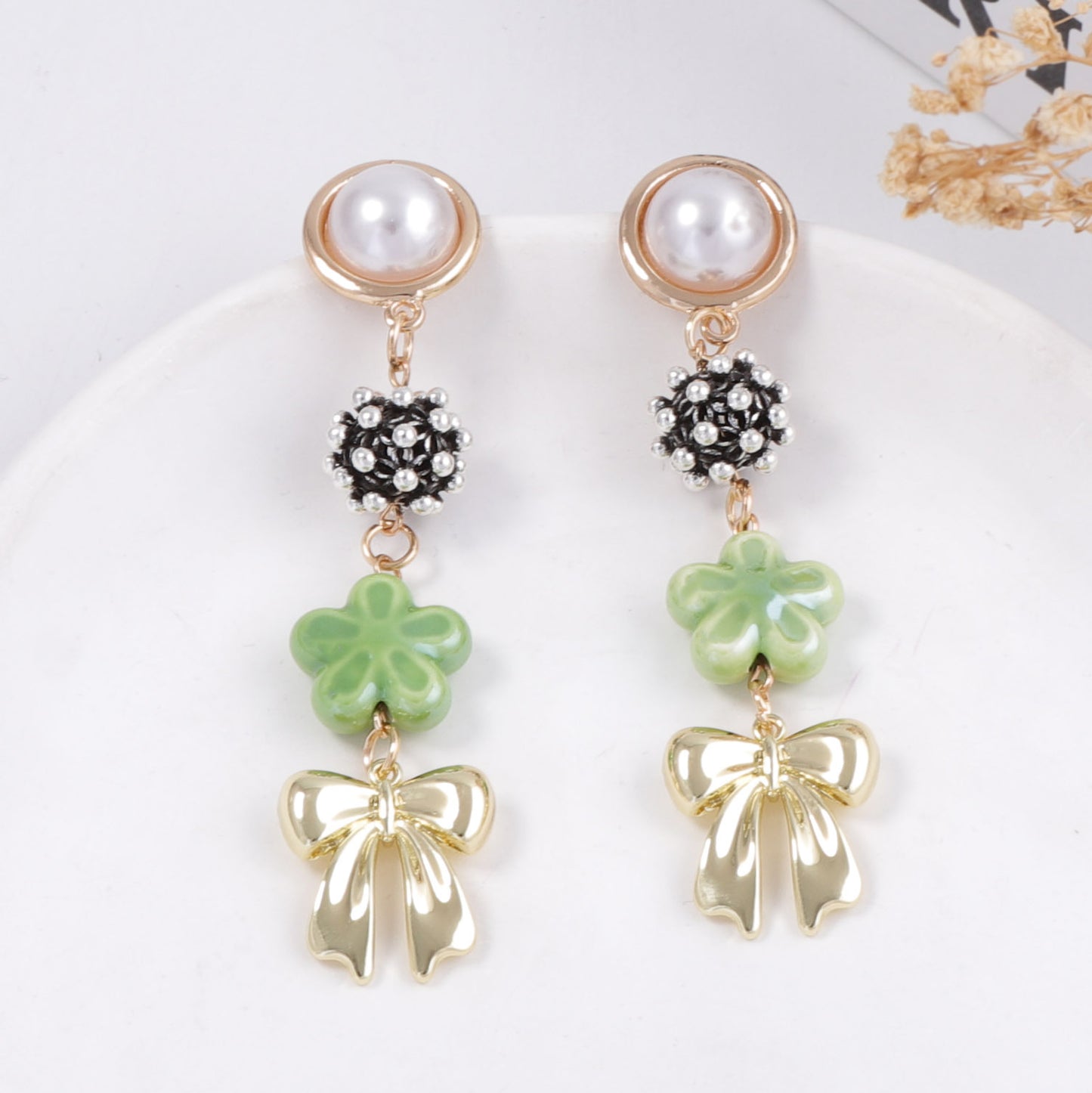 Delicate Artisan Pearl Earring