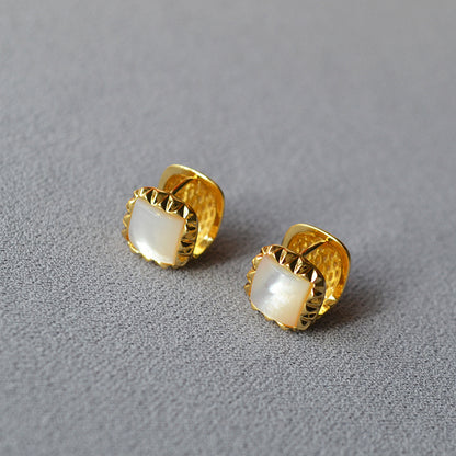 Delicate Artisan Gold Earring