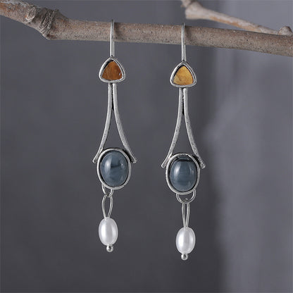 Delicate Artisan Pearl Earring