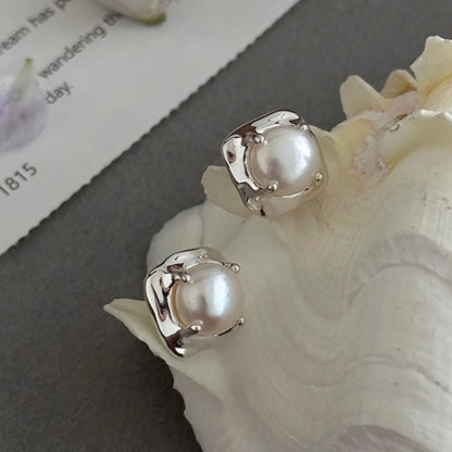 Delicate Artisan Pearl Earring