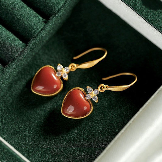 Vintage Handmade Gold Earring