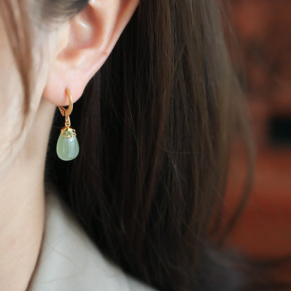 Delicate Artisan Gold Earring