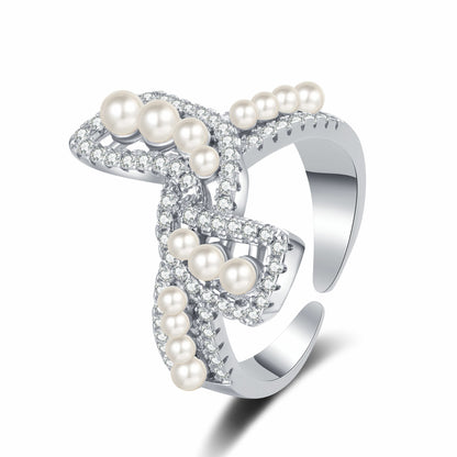 Delicate Artisan Pearl Ring