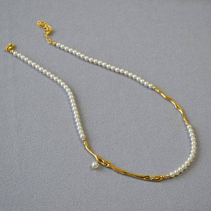 Vintage Handmade Gold Necklace