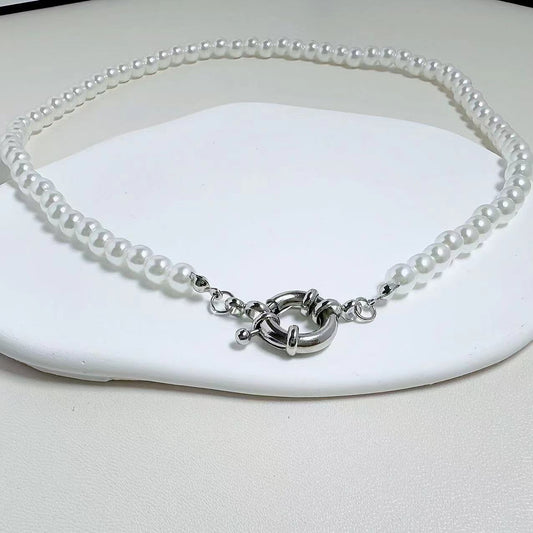 Delicate Artisan Pearl Necklace