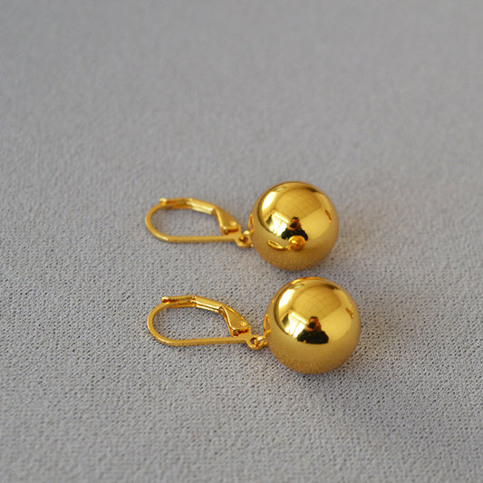 Delicate Artisan Gold Earring