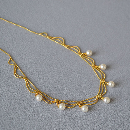 Beautiful Pearl Necklace with Unique Style