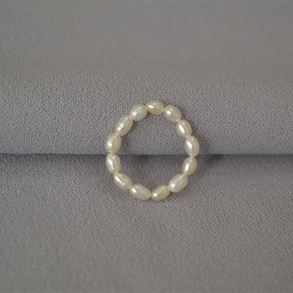 Delicate Artisan Pearl Ring