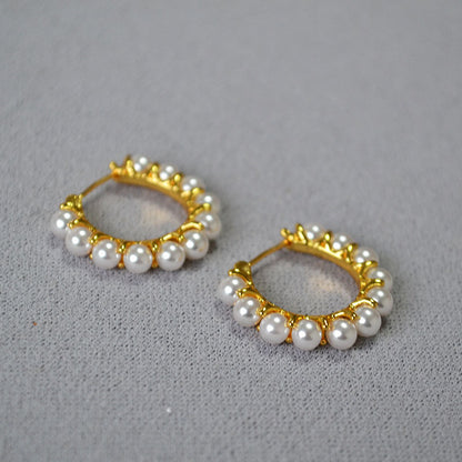 Delicate Artisan Gold Earring