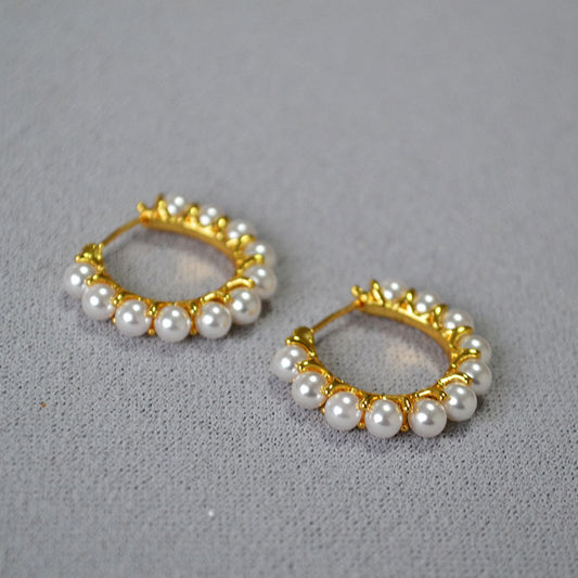 Delicate Artisan Gold Earring