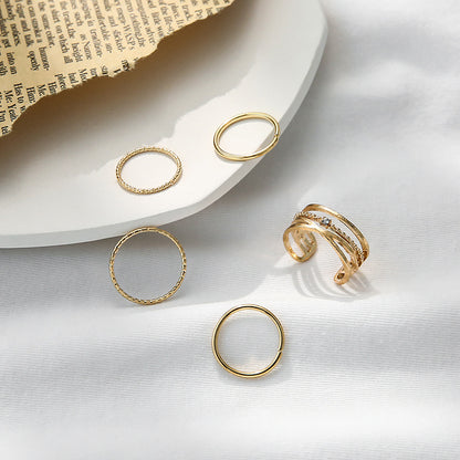 Delicate Artisan Gold Ring