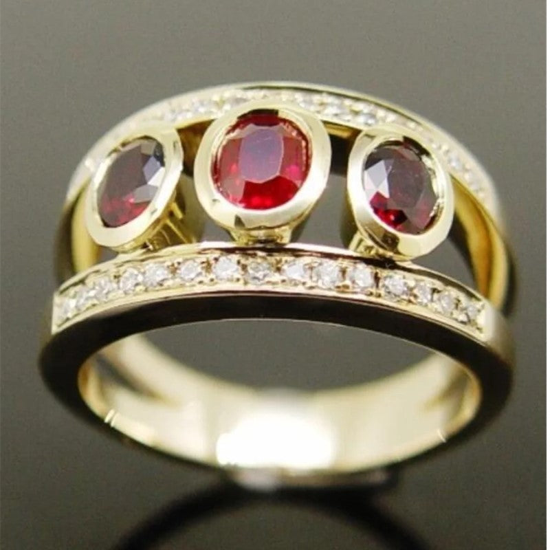 Delicate Artisan Gold Ring