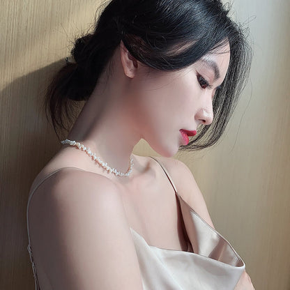 Delicate Artisan Pearl Necklace