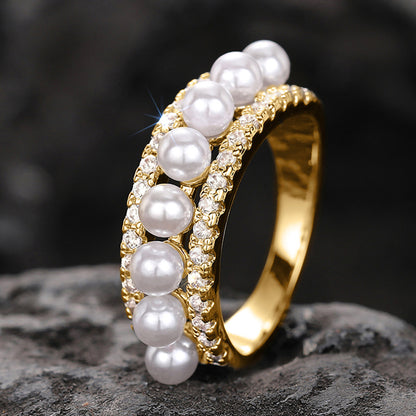 Beautiful Pearl Ring with Unique Style