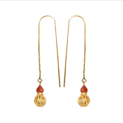 Delicate Artisan Gold Earring