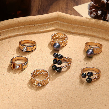 Delicate Artisan Pearl Ring
