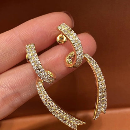 Vintage Handmade Gold Earring