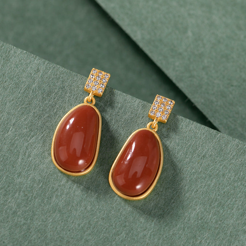 Vintage Handmade Gold Earring
