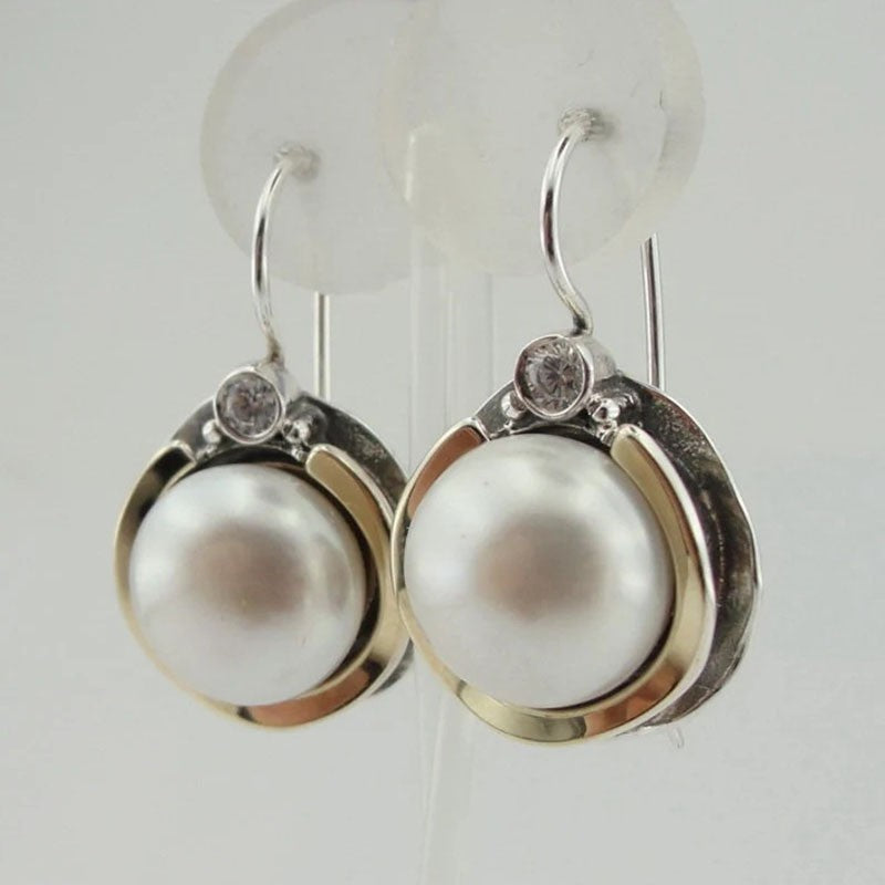 Delicate Artisan Pearl Earring