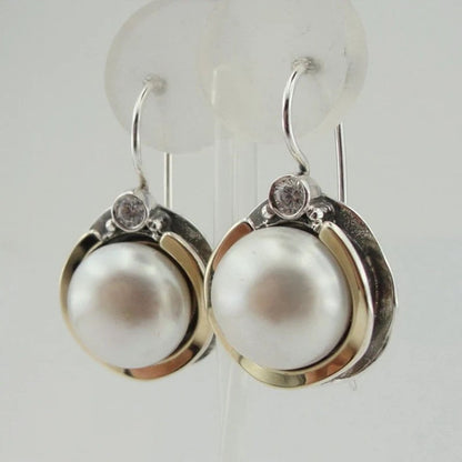 Delicate Artisan Pearl Earring