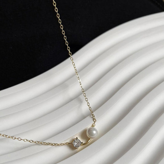 Delicate Artisan Pearl Necklace