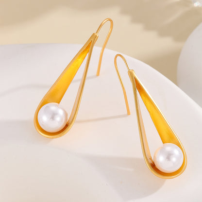 Delicate Artisan Pearl Earring