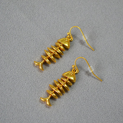 Delicate Artisan Gold Earring