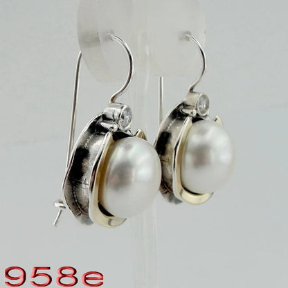 Delicate Artisan Pearl Earring
