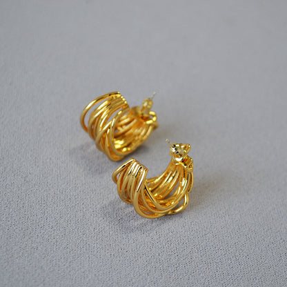 Beautiful Gold Earring with Unique Style