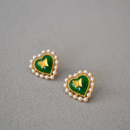 Vintage Handmade Gold Earring