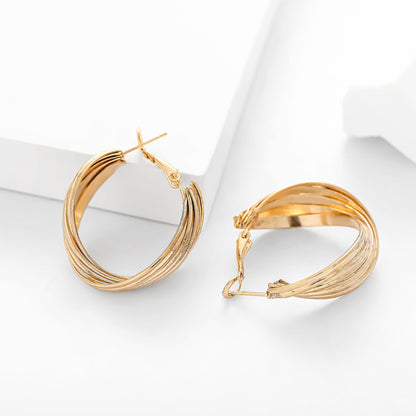 Vintage Handmade Gold Earring