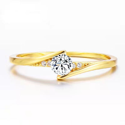 Delicate Artisan Gold Ring