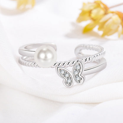 Romantic Pearl Ring for Special Moments
