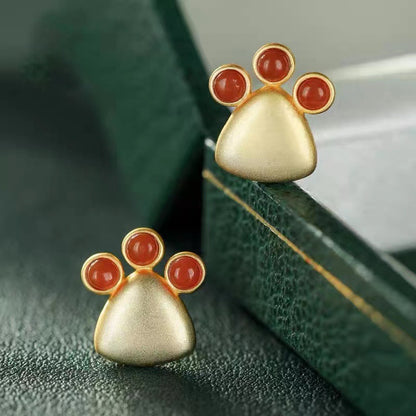 Vintage Handmade Gold Earring