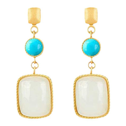 Delicate Artisan Gold Earring