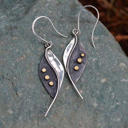 Delicate Artisan Gold Earring