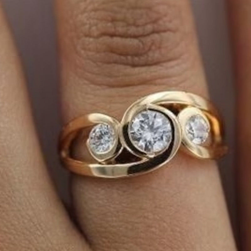 Delicate Artisan Gold Ring