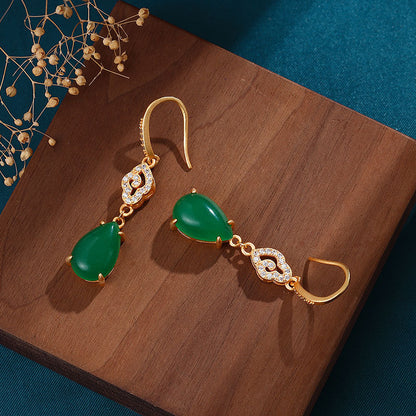 Vintage Handmade Gold Earring