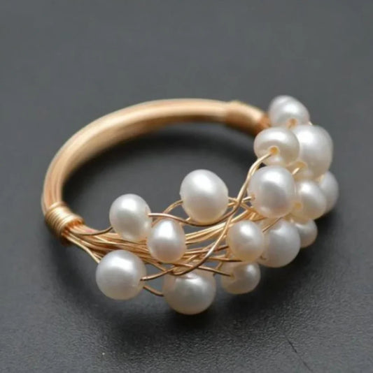 Vintage Handmade Pearl Ring