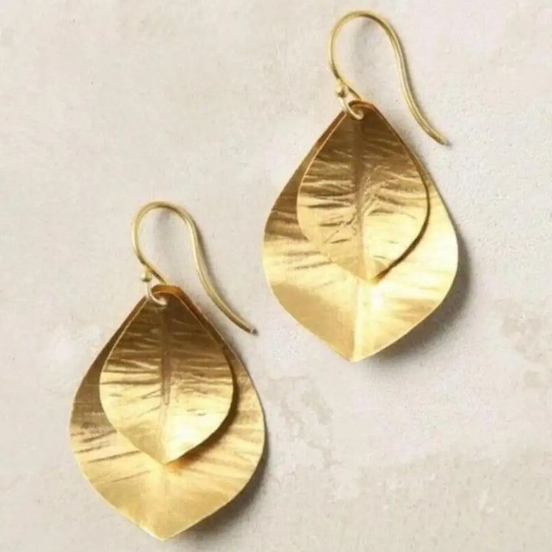 Vintage Handmade Gold Earring