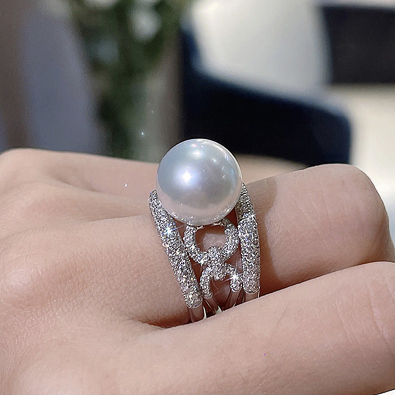 Delicate Artisan Pearl Ring