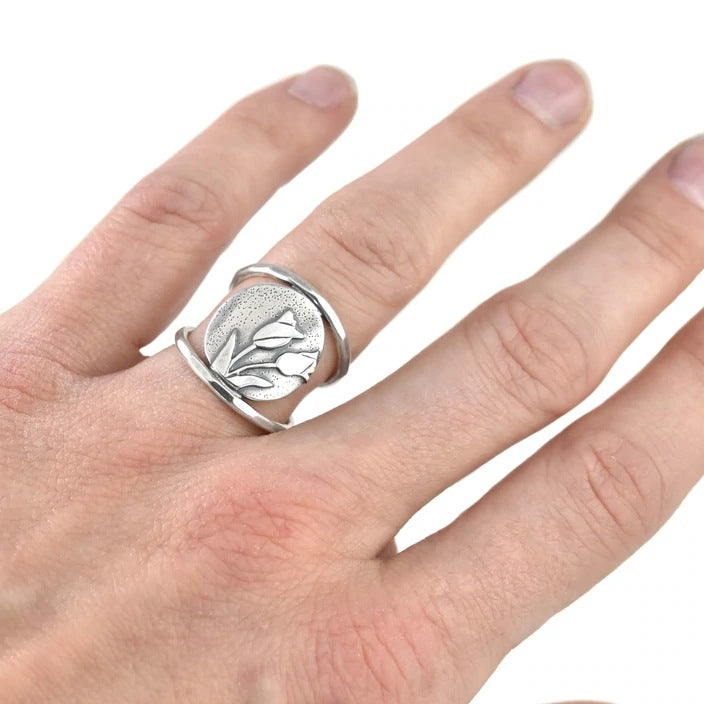 Beautiful Silver Ring with Unique Style