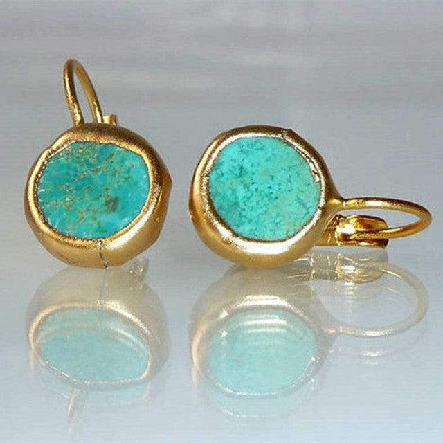 Delicate Artisan Gold Earring