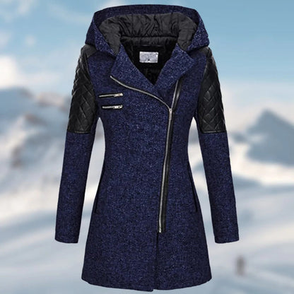 KS | Elegant asymmetric coat in wool blend