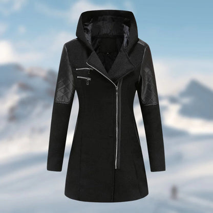 KS | Elegant asymmetric coat in wool blend