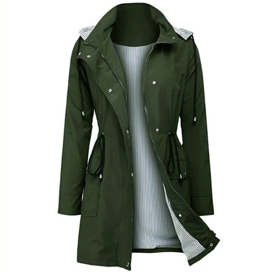 JO | Waterproof jacket with hood and buttons