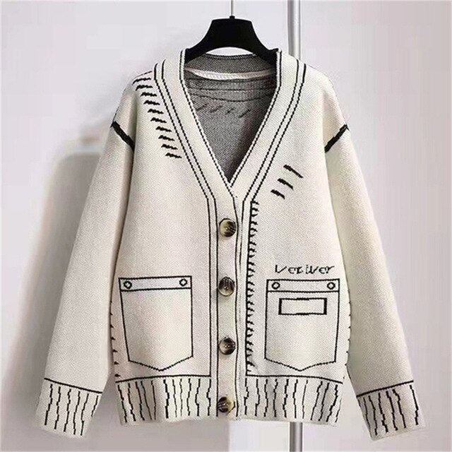 JO | Expressive and insulated cardigan