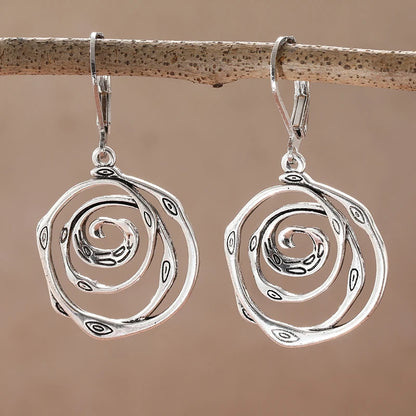Vintage Handmade Silver Earring