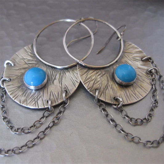 Vintage Handmade Silver Earring
